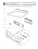 EXPLODED VIEW   Control Panel & Plate Assembly Touch LCD type Diagram and Parts List for DLGX2651R ACREEUS LG Dryer