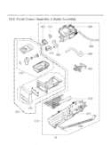 Panel Drawer Assembly & Guide Assembly Diagram and Parts List for DLGX2651R ACREEUS LG Dryer