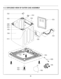 Part Location Diagram of 5859EA1004P LG Washer Drain Pump Assembly