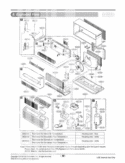Air Conditioner Exploded View 1 Diagram and Parts List for LP091HEM-Y8 ASBBEUS LG Air Conditioner