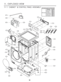 Part Location Diagram of EBF61315802 LG Washer Switch Assembly