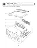 EXPLODED VIEW   Control Panel & Plate Assembly Diagram and Parts List for DLGX2502W ABWEEUS LG Dryer