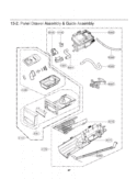 Panel Drawer Assembly & Guide Assembly Diagram and Parts List for DLGX2502W ABWEEUS LG Dryer