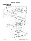 DRAWER PARTS I Diagram and Parts List for LRE30757SW FW1LLGA LG Range