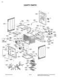 CAVITY PARTS Diagram and Parts List for LRE30757SW FW1LLGA LG Range