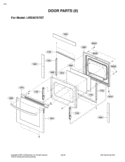 DOOR PARTS II Diagram and Parts List for LRE30757ST FS1LLGA LG Range
