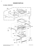 DRAWER PARTS II Diagram and Parts List for LRE30757ST FS1LLGA LG Range