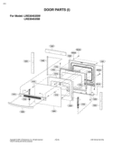 DOOR PARTS I Diagram and Parts List for LRE30453SB FB1LLGA LG Range
