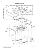 DRAWER PARTS Diagram and Parts List for LRE30453SB FB1LLGA LG Range