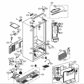 Part Location Diagram of EBR77042530 LG PCB ASSEMBLY,MAIN