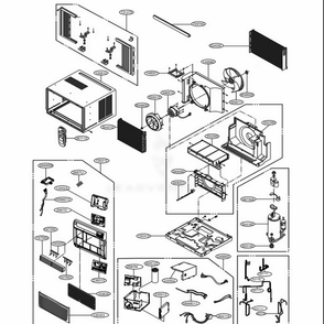 Part Location Diagram of 5239A20004F LG DUCT ASSEMBLY