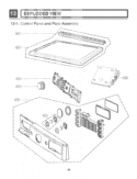 Part Location Diagram of AGL73954401 LG CONTROL PANEL Assembly