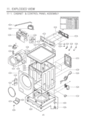 Part Location Diagram of ABJ30921750 LG CABINET ASSEMBLY