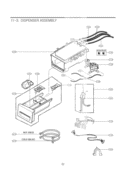 DISPENSER ASSEMBLY Diagram and Parts List for WM3070HRA ACREEUS LG Washer