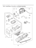 Panel Drawer Assembly and Guide Assembly Diagram and Parts List for DLEX8000W ABWEEUS LG Dryer