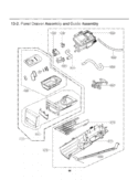 Panel Drawer Assembly and Guide Assembly Diagram and Parts List for DLGX3071R ACREEUS LG Dryer