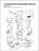EXPLODED VIEW & REPLACEMENT PARTS LIST Diagram and Parts List for LFX28968SW ASWCNA0 LG Refrigerator
