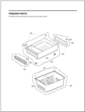 FREEZER PARTS Diagram and Parts List for LFX28968SW ASWCNA0 LG Refrigerator