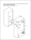 VALVE & WATER TUBE PARTS Diagram and Parts List for LFX28968SW ASWCNA0 LG Refrigerator
