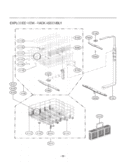 EXPLODED VIEW  RACK ASSEMBLY Diagram and Parts List for LDF7551ST ASTEEUS LG Dishwasher