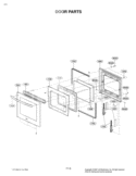 DOOR PARTS Diagram and Parts List for LWS3010ST ASTLLGA LG Range