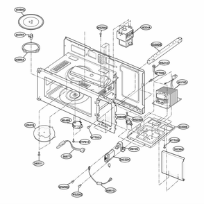 Interior Parts 1 Diagram and Parts List for YMH7130XEB0 BKEWPC LG Range