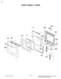 UPPER DOOR PARTS Diagram and Parts List for LWD3010ST ASTLLGA LG Range