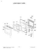 LOWER DOOR PARTS Diagram and Parts List for LWD3010ST ASTLLGA LG Range