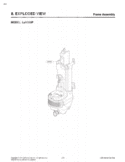 EXPLODED VIEW Frame Assembly Diagram and Parts List for LUV350P AP1ELGA LG Canister Vacuum