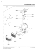 COVER ASSEMBLY Diagram and Parts List for LUV350P AP1ELGA LG Canister Vacuum