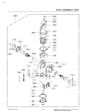 TANK ASSEMBLY Diagram and Parts List for LUV350P AP1ELGA LG Canister Vacuum