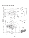 EXPLODED VIEW  RACK ASSEMBLY Diagram and Parts List for LDF7551WW ABWEEUS LG Dishwasher