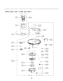 EXPLODED VIEW  SUMP ASSEMBLY Diagram and Parts List for LDF7551WW ABWEEUS LG Dishwasher