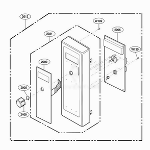 Control Panel Parts 1 Diagram and Parts List for DECS11MA AGRQMTR LG Range
