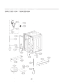 EXPLODED VIEW  TUB ASSEMBLY Diagram and Parts List for LDF7551BB ABPEEUS LG Dishwasher