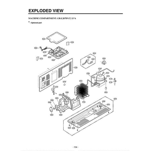 Section 3 Diagram and Parts List for LRSC26941SB AWBCLGB LG Refrigerator