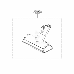 Power Punch Nozzle Diagram and Parts List for A905RM ABRELGA LG Upright Vacuum