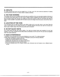 Installations/warning Page 2 Diagram and Parts List for MA-1171S  LG Microwave