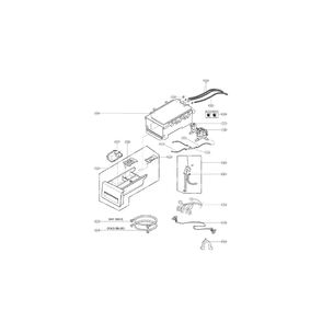 Dispenser Assembly Diagram and Parts List for WM3070HRA 00 LG Washer