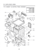 Part Location Diagram of AGL73653910 LG PANEL ASSEMBLY,CONTROL