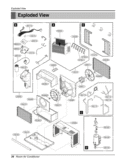 Room Air Conditioner Exploded View Diagram and Parts List for LW5012Y2 AWYAOSH LG Air Conditioner