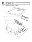 EXPLODED VIEW   Control Panel and Plate Assembly Diagram and Parts List for DLGX2656V ASSEEUS LG Dryer