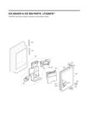 ICE MAKER & ICE BIN PARTS Diagram and Parts List for 1867 AWBCNA4 LG Refrigerator