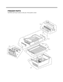 FREEZER PARTS Diagram and Parts List for LFX31945ST ASTCNA1 LG Refrigerator