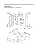 DOOR PARTS Diagram and Parts List for LFX31925SW ASWCNA1 LG Refrigerator