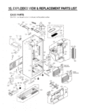 EXPLODED VIEW & REPLACEMENT PARTS LIST CASE PARTS Diagram and Parts List for LFX31935ST ASTCNA1 LG Refrigerator