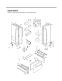 DOOR PARTS Diagram and Parts List for LFX25974ST ASTCNA2 LG Refrigerator