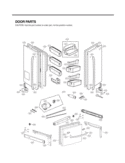 DOOR PARTS Diagram and Parts List for LFX31925ST ASTCNA2 LG Refrigerator