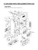 EXPLODED VIEW & REPLACEMENT PARTS LIST CASE PARTS Diagram and Parts List for LFX31945ST ASTCNA2 LG Refrigerator