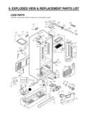 EXPLODED VIEW & REPLACEMENT PARTS LIST CASE PARTS Diagram and Parts List for LFX21976ST ASTCNA4 LG Refrigerator